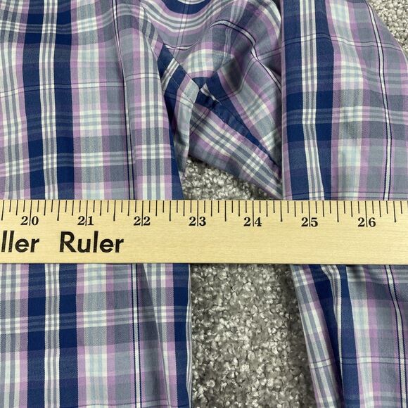 Vineyard Vines Button Down Shirt Mens Large On the Go Performance Plaid Brrr - Picture 11 of 14